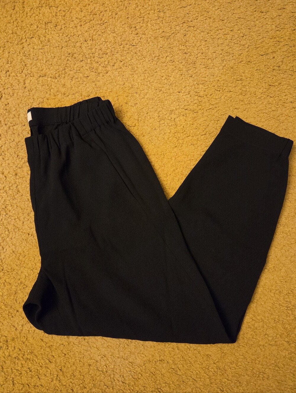 Babaton Black Elastic Waist Trousers
